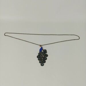 Vintage Rhinestone Peacock 26" Necklace Costume Jewelry